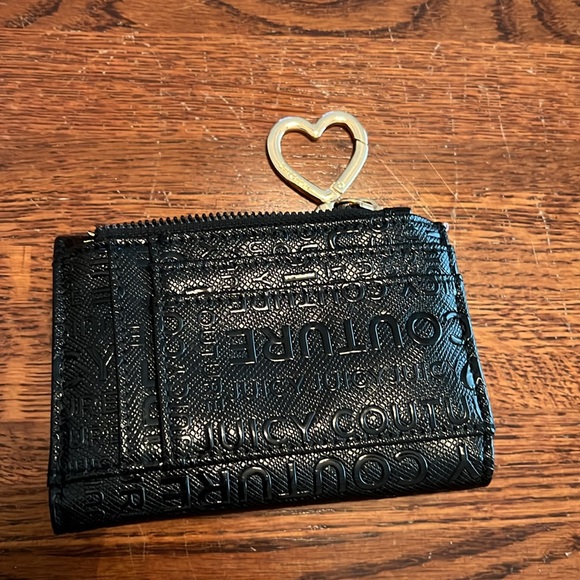 😺Small black billfold type wallet made by juicy couture Womens - Picture 3 of 3